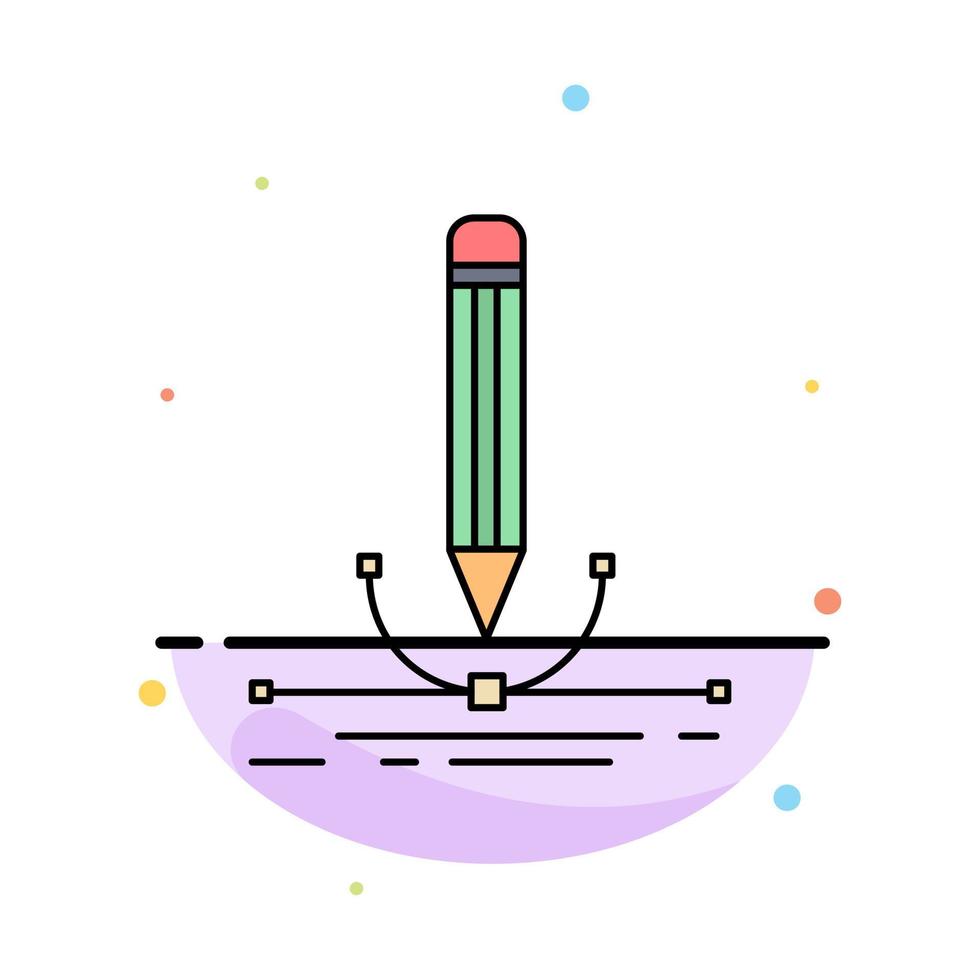 illustratie ontwerp pen grafisch trek vlak kleur icoon vector