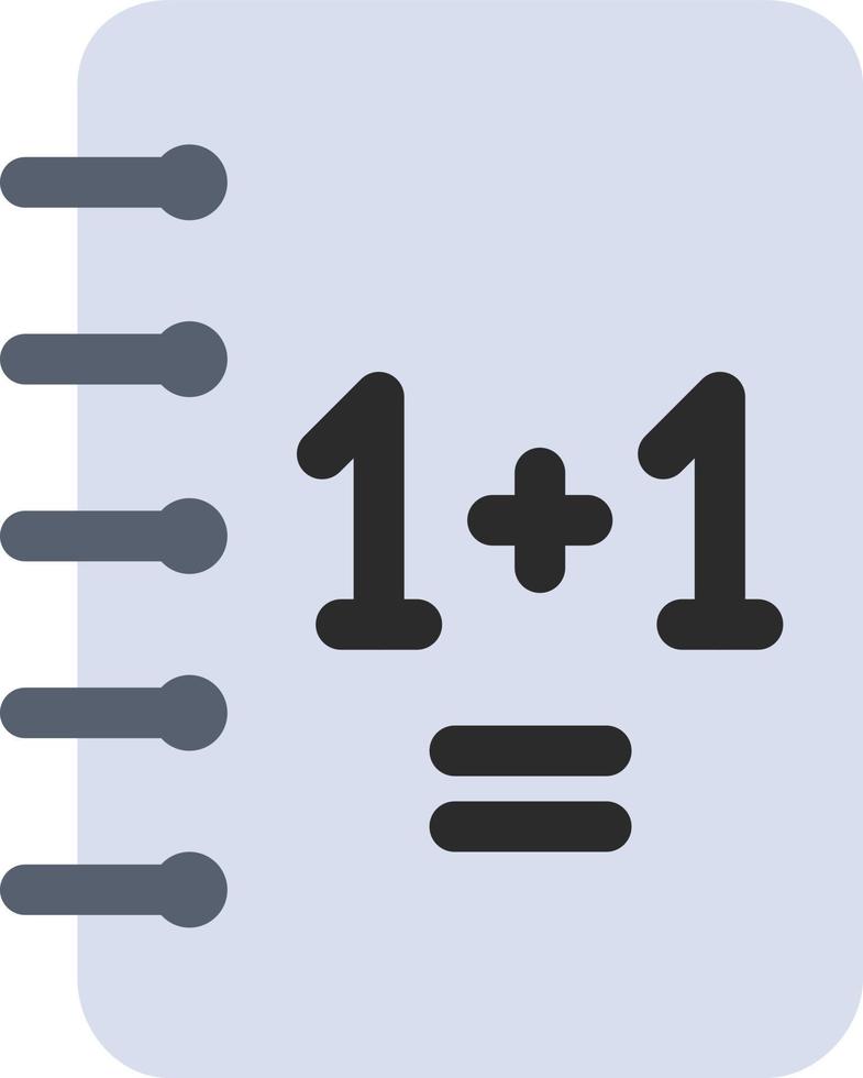 onderwijs notitieboekje kladblok 11 vlak kleur icoon vector icoon banier sjabloon