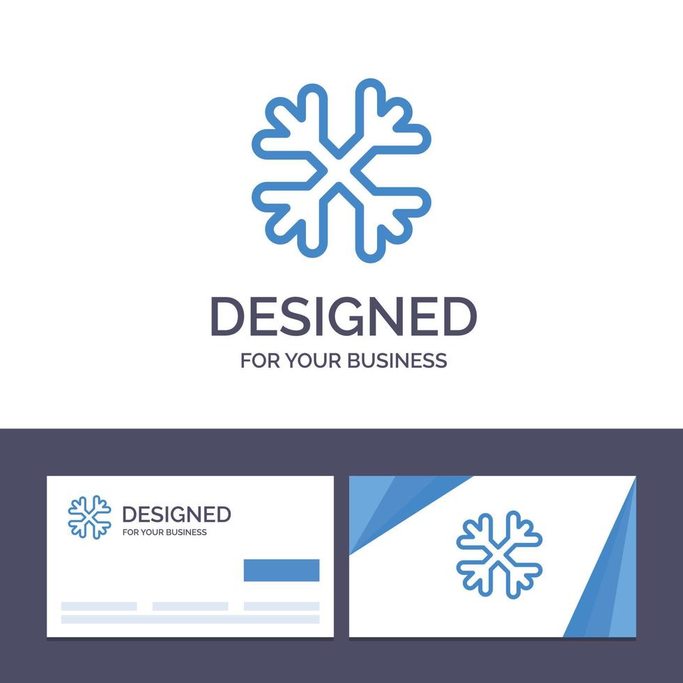 creatief bedrijf kaart en logo sjabloon sneeuw sneeuw vlokken winter Canada vector illustratie