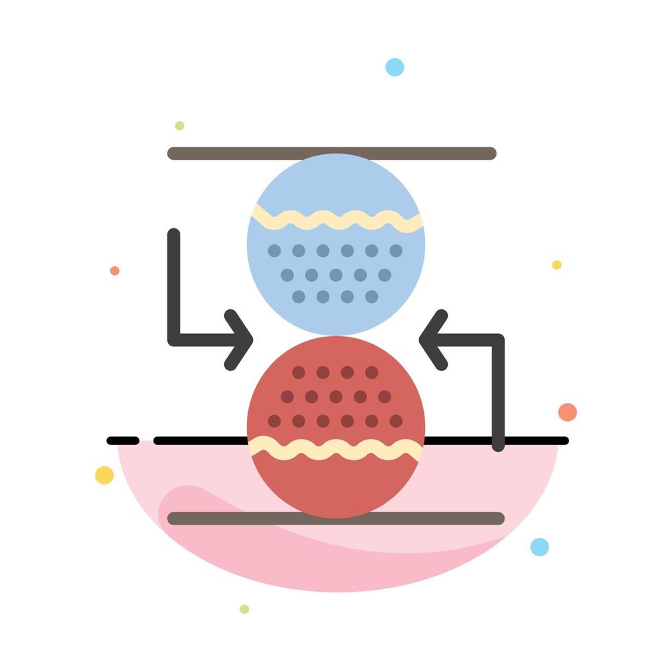 concentratie controle effectief zand klok abstract vlak kleur icoon sjabloon vector