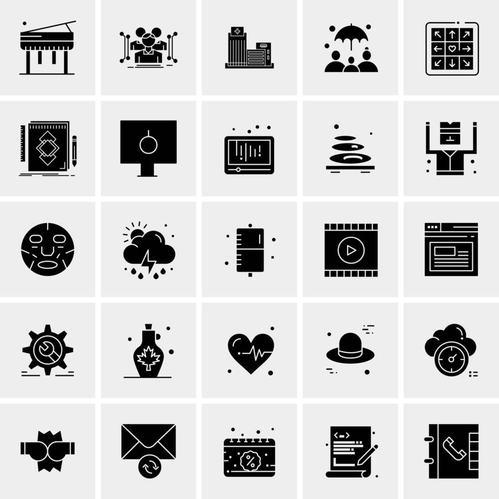 25 universeel bedrijf pictogrammen vector creatief icoon illustratie naar gebruik in web en mobiel verwant project