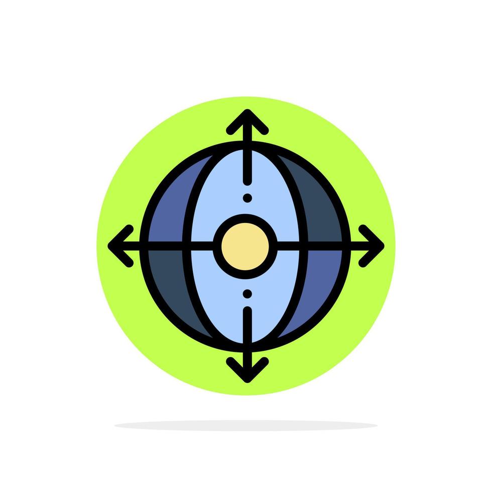 bedrijf inzet beheer Product abstract cirkel achtergrond vlak kleur icoon vector