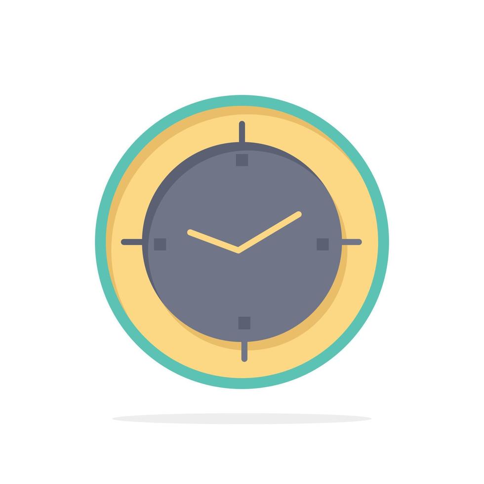 tijd timer kompas machine abstract cirkel achtergrond vlak kleur icoon vector