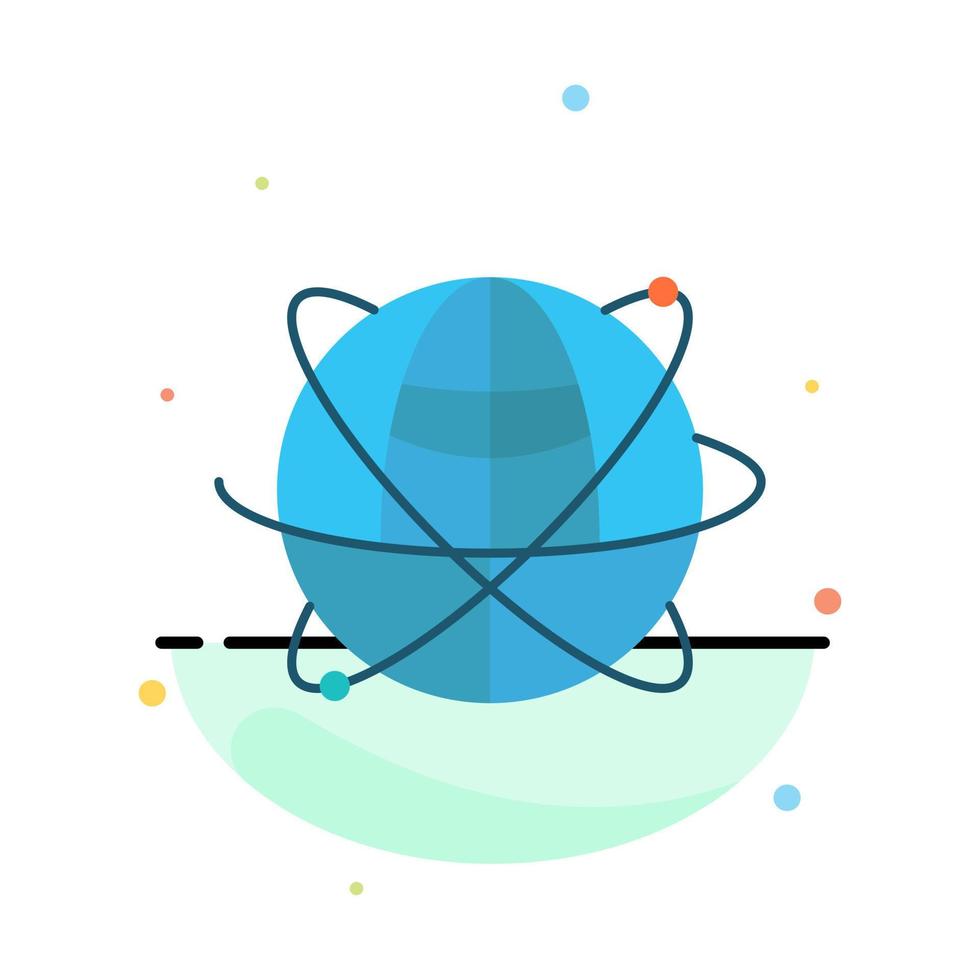 wereldbol bedrijf gegevens globaal internet middelen wereld abstract vlak kleur icoon sjabloon vector