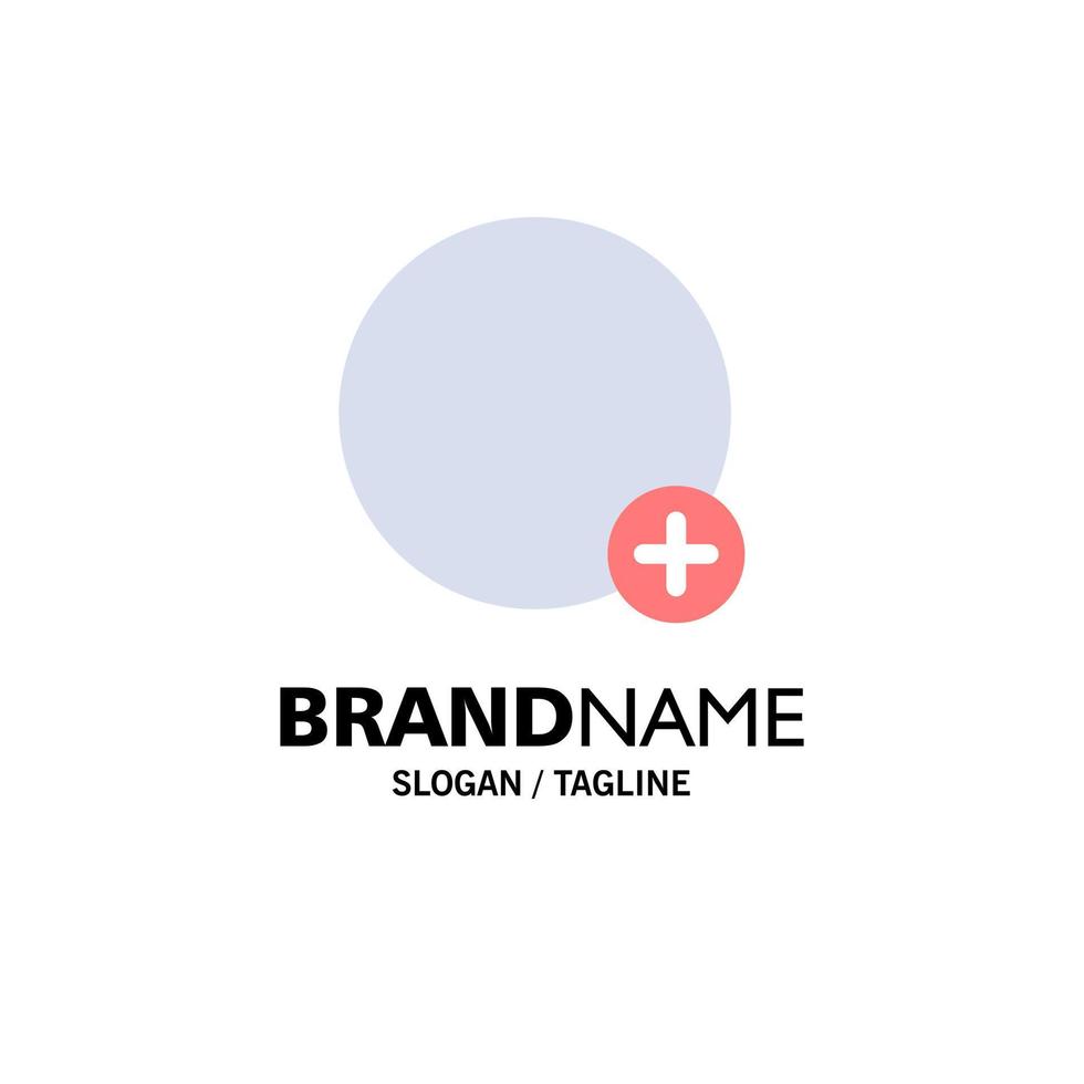 eenvoudig plus teken ui bedrijf logo sjabloon vlak kleur vector