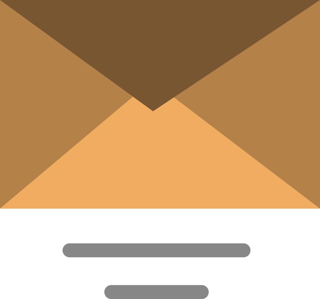 mail e-mail tekst vlak kleur icoon vector icoon banier sjabloon