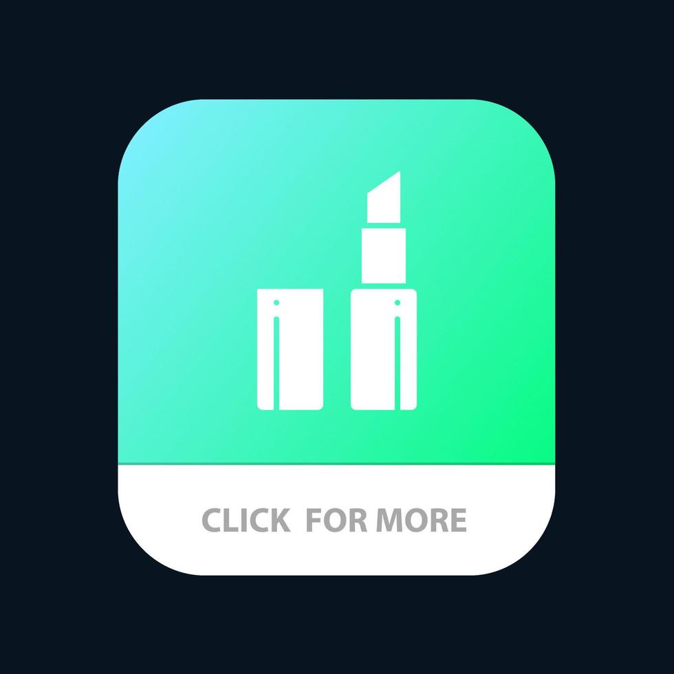 lippenstift bedenken mobiel app icoon ontwerp vector