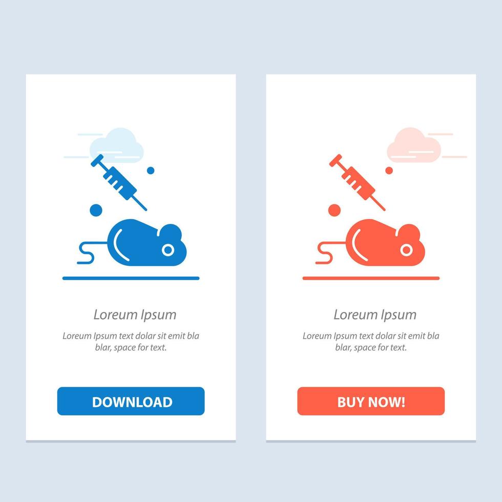 experiment laboratorium muis wetenschap blauw en rood downloaden en kopen nu web widget kaart sjabloon vector