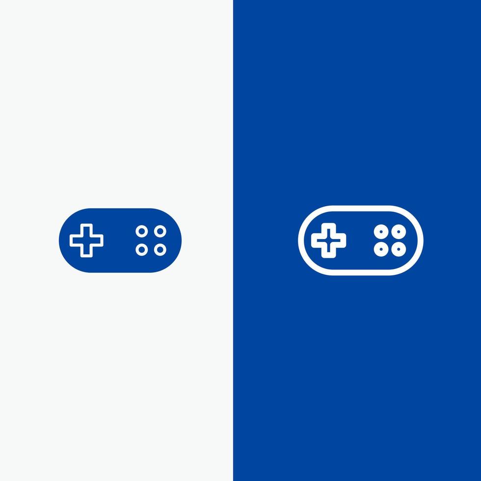 steun band verband plus lijn en glyph solide icoon blauw banier lijn en glyph solide icoon blauw banier vector