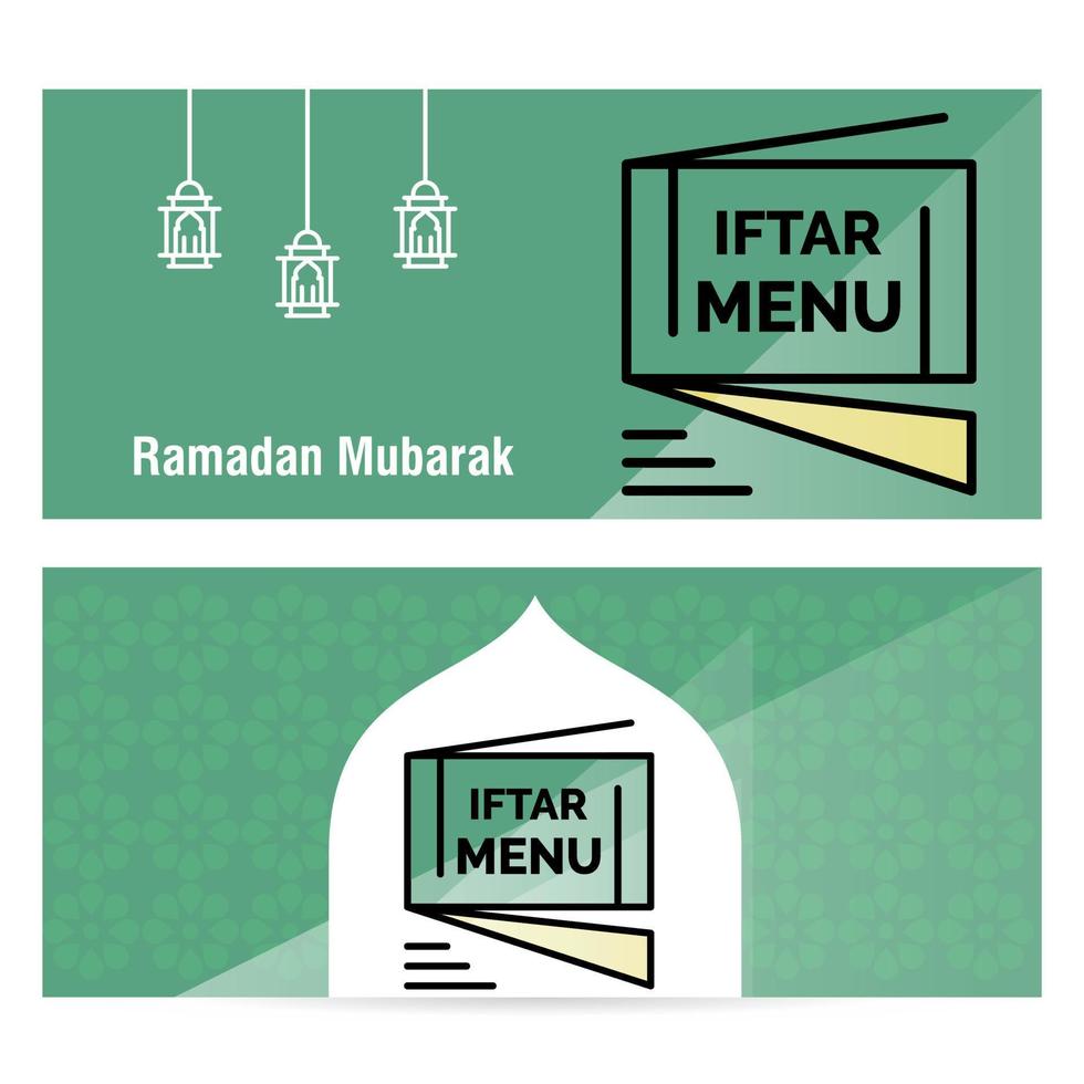 Ramadan kareem concept banier met Islamitisch patronen vector