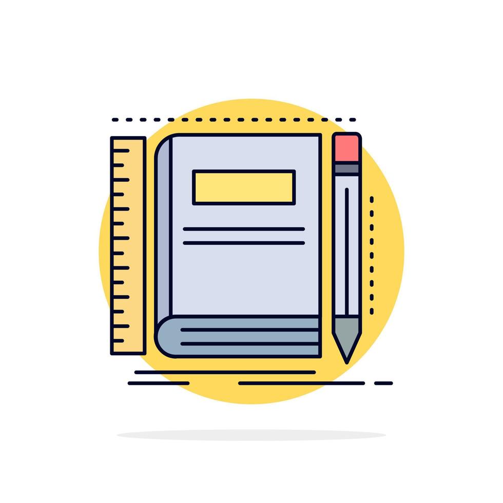 boek notitieboekje kladblok zak- schetsen vlak kleur icoon vector