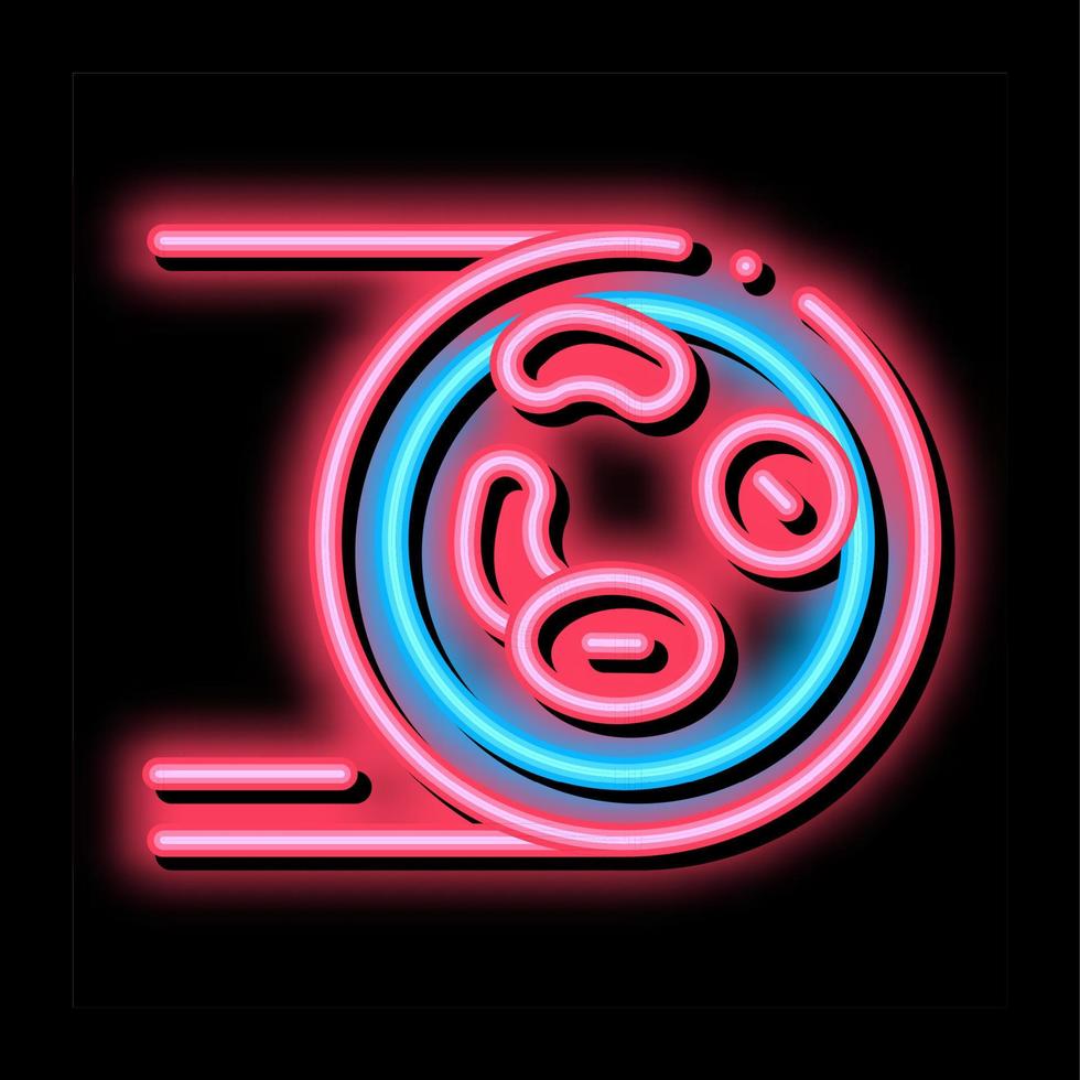 gezond slagader neon gloed icoon illustratie vector