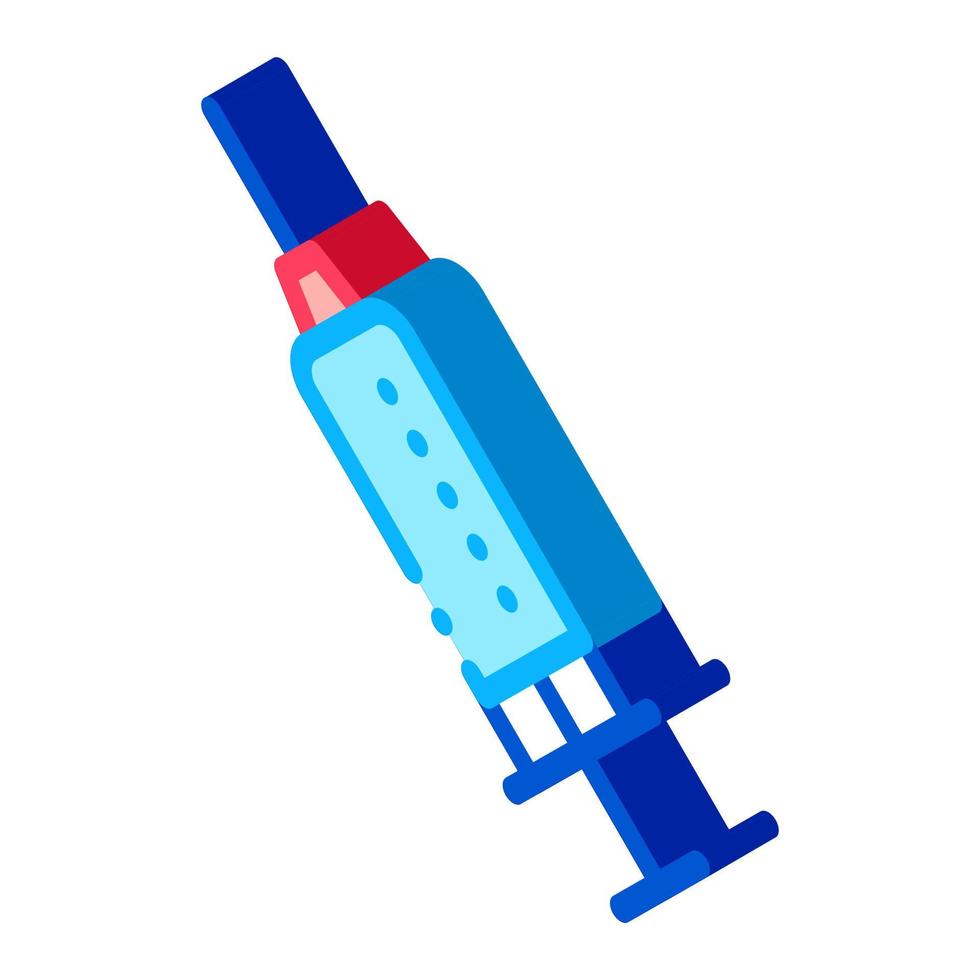 drug injectiespuit isometrische icoon vector illustratie