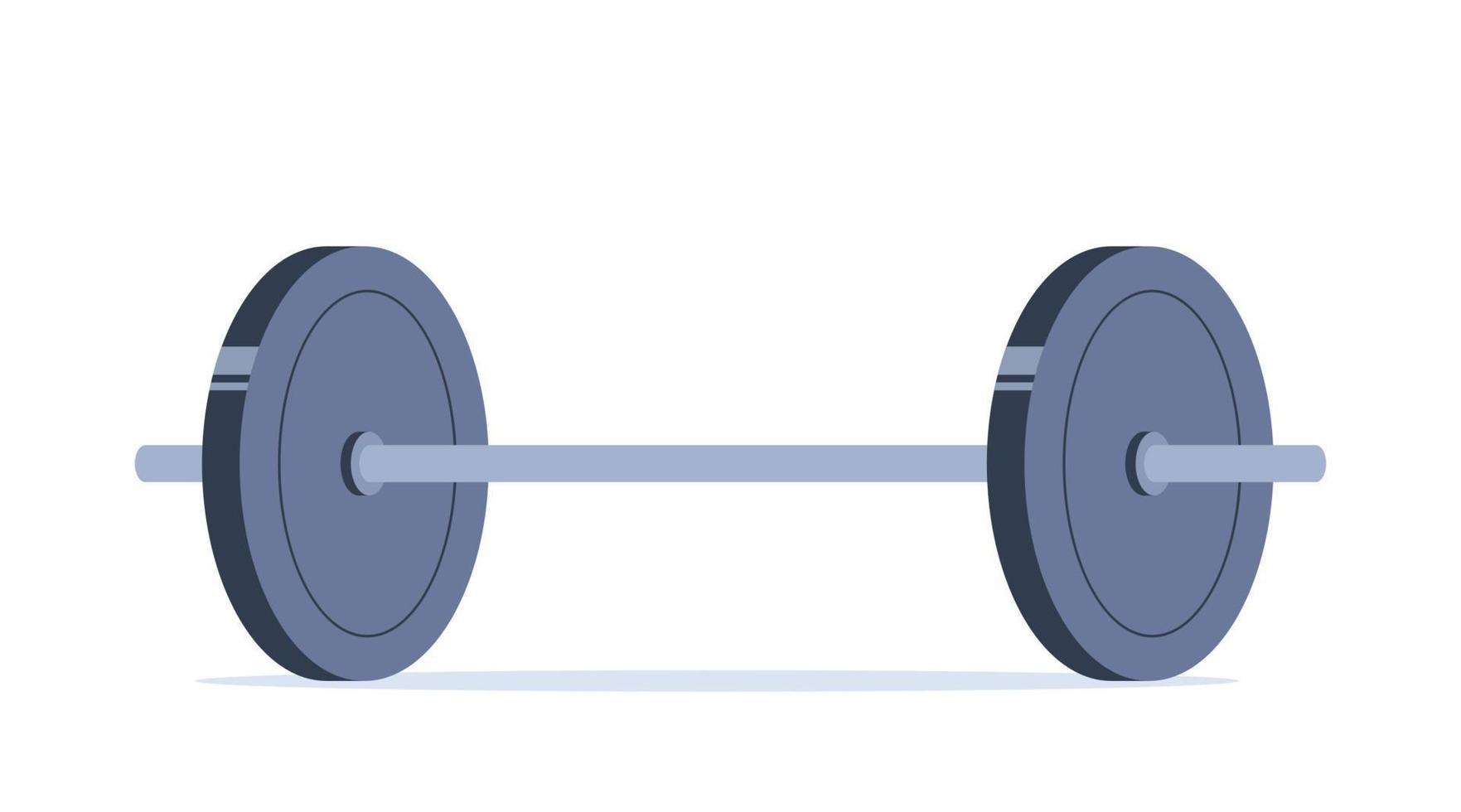 barbell voor gewicht tillen, bodybuilding, gewichtheffen. vector illustratie.