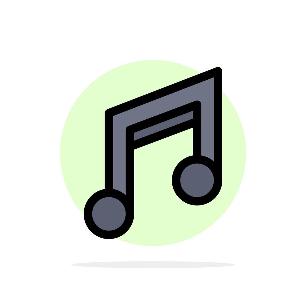 app eenvoudig ontwerp mobiel muziek- abstract cirkel achtergrond vlak kleur icoon vector