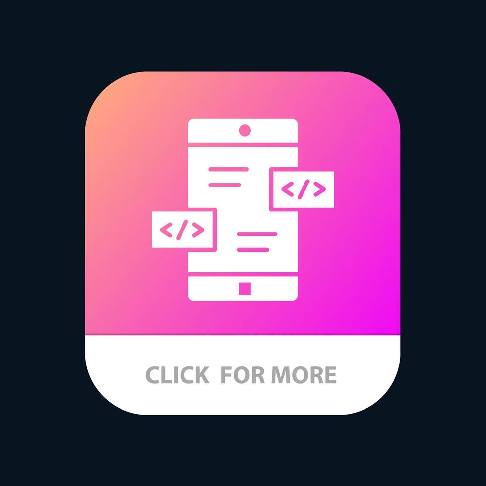 app ontwikkeling pijlen div mobiel mobiel app knop android en iOS glyph versie vector