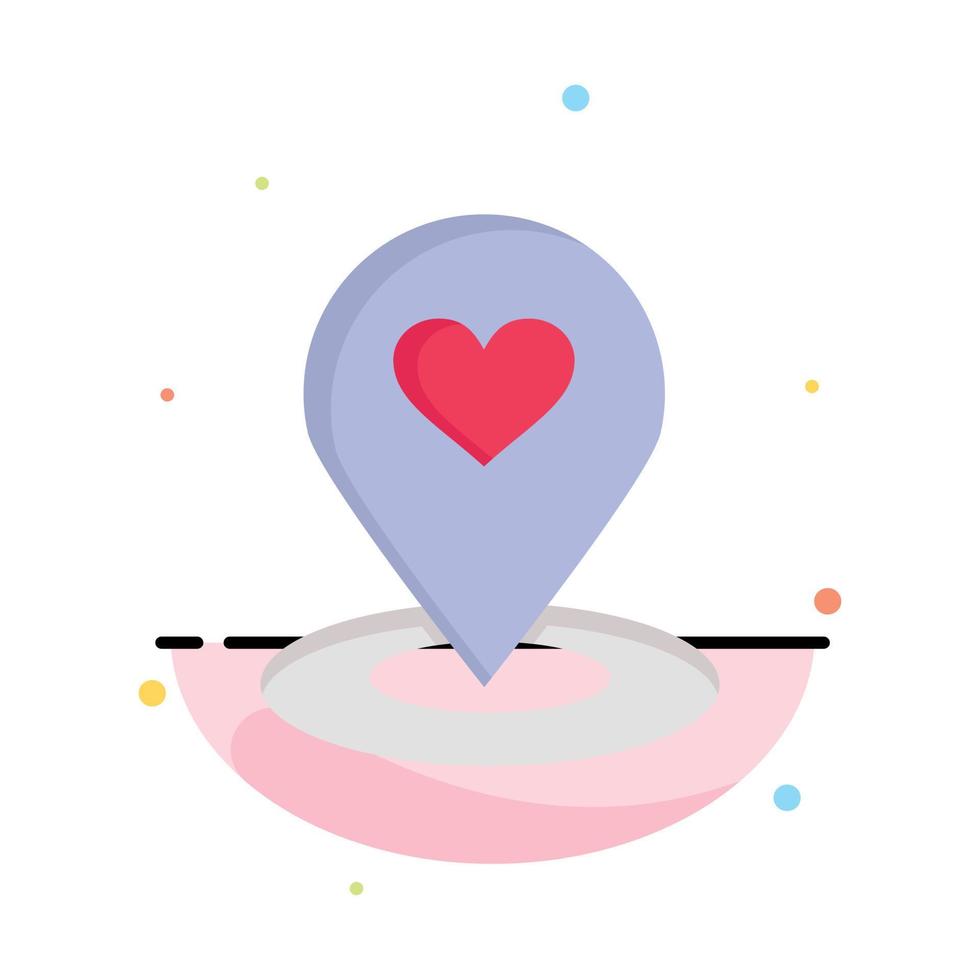 plaats kaart plaats vinder pin hart bedrijf logo sjabloon vlak kleur vector