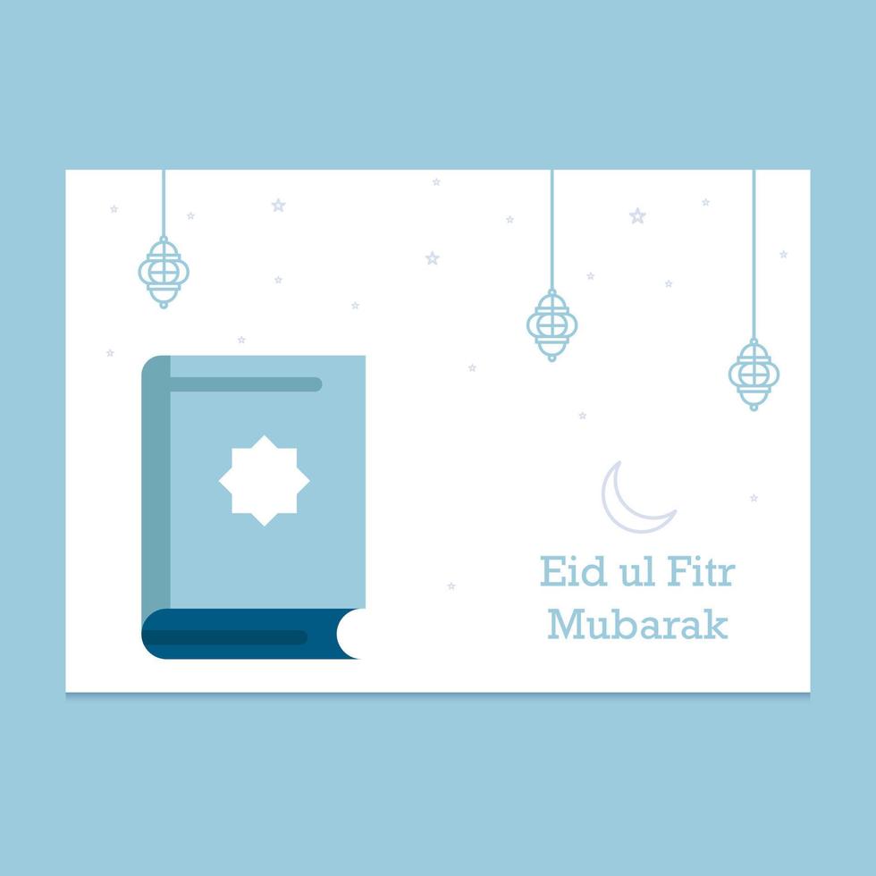 eid mubarak wenskaart illustratie vector