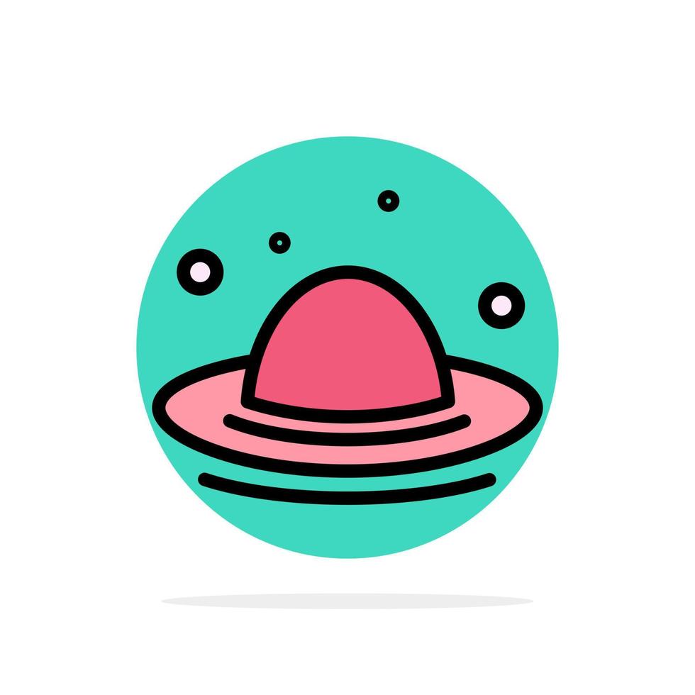 pet mode hoed voorjaar abstract cirkel achtergrond vlak kleur icoon vector