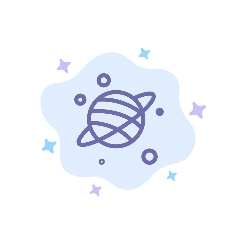 astrologie planeet ruimte blauw icoon Aan abstract wolk achtergrond vector