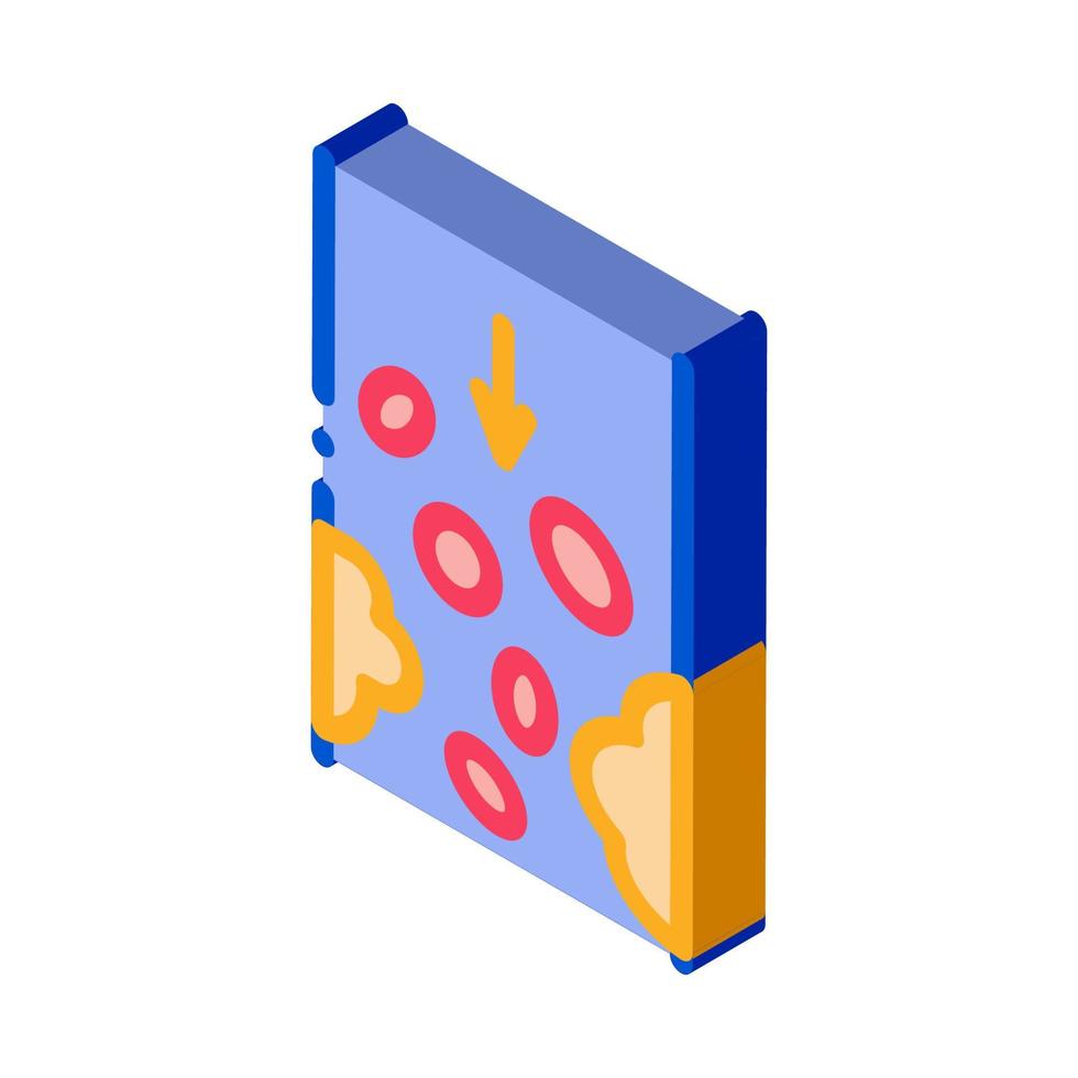 atherosclerose vaartuig probleem isometrische icoon vector illustratie