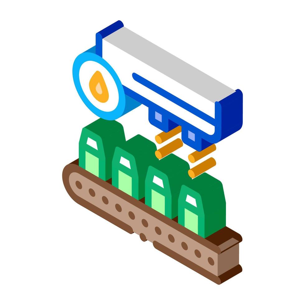 sap transportband isometrische icoon vector illustratie