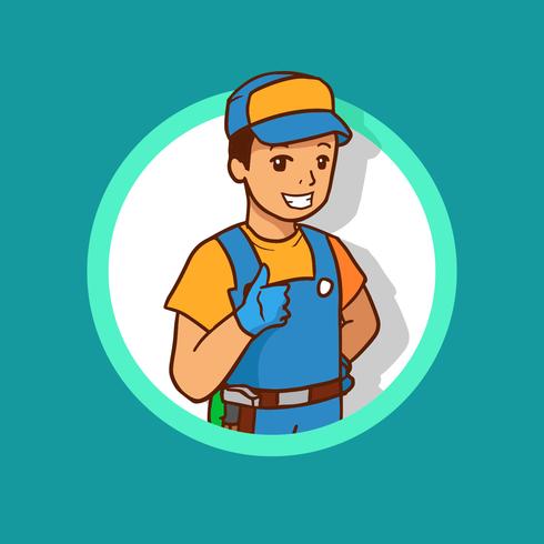 Reparatie man vector