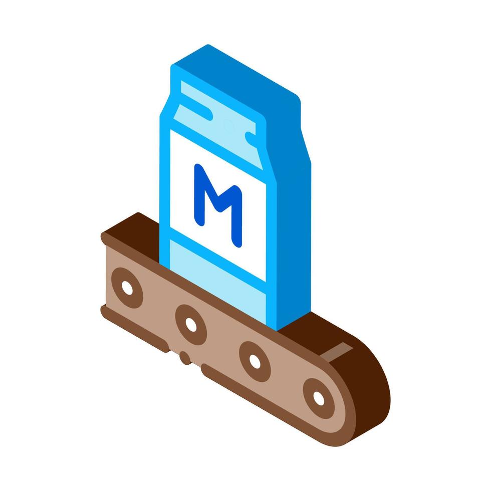 convector melk fles isometrische icoon vector illustratie