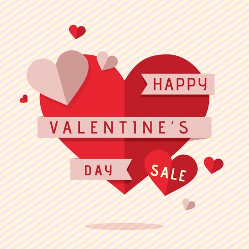 Valentijnsdag verkoop achtergrond vector