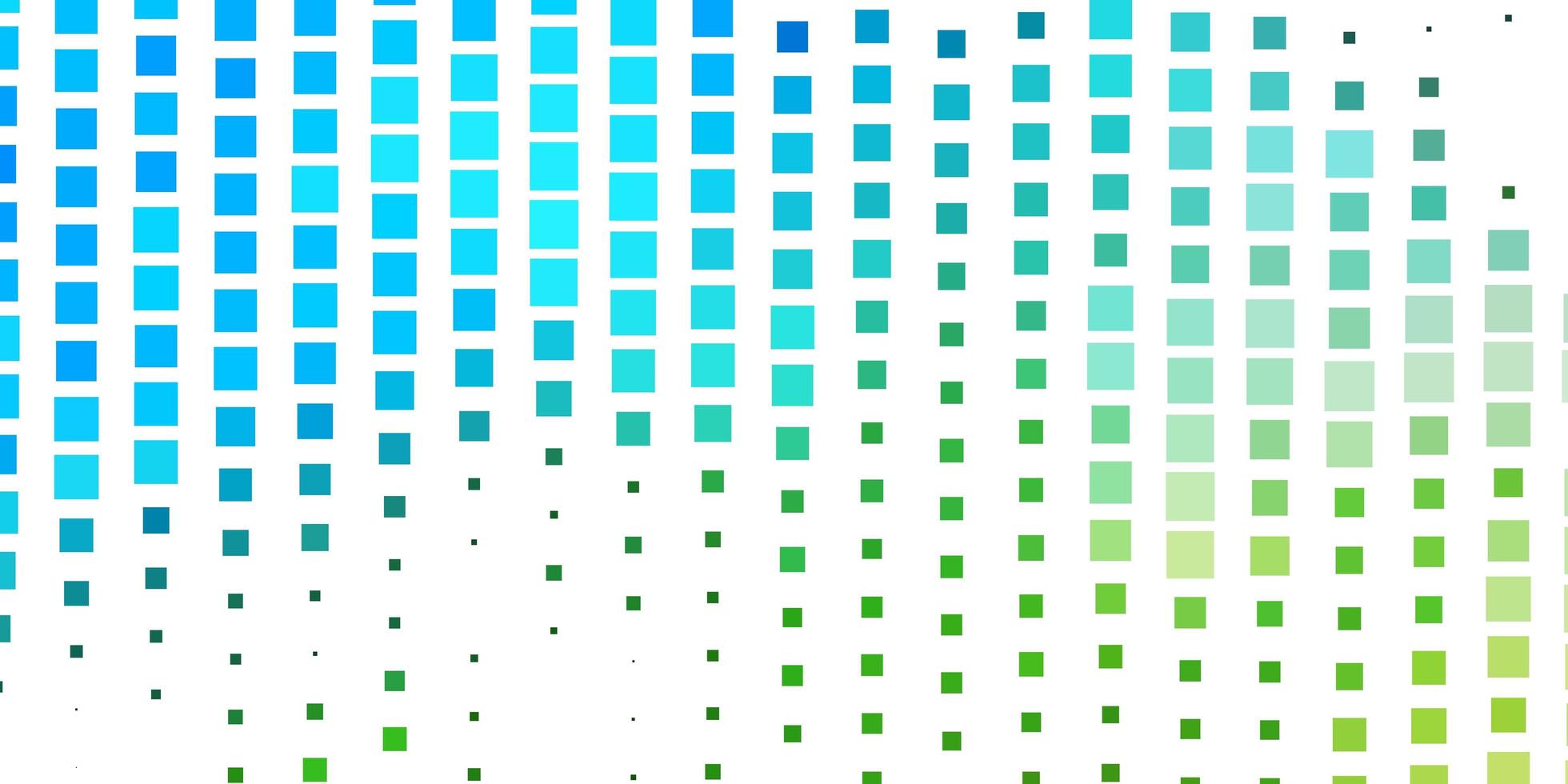 lichtblauw, groen vector sjabloon in rechthoeken.