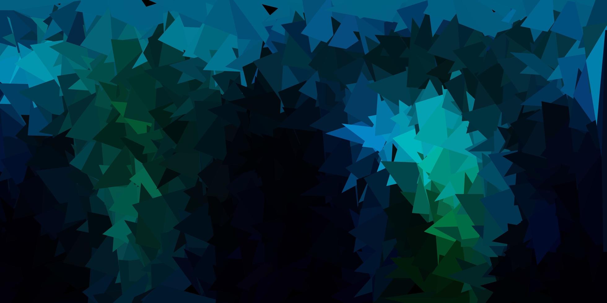 donkerblauwe, groene vector poly driehoek textuur.