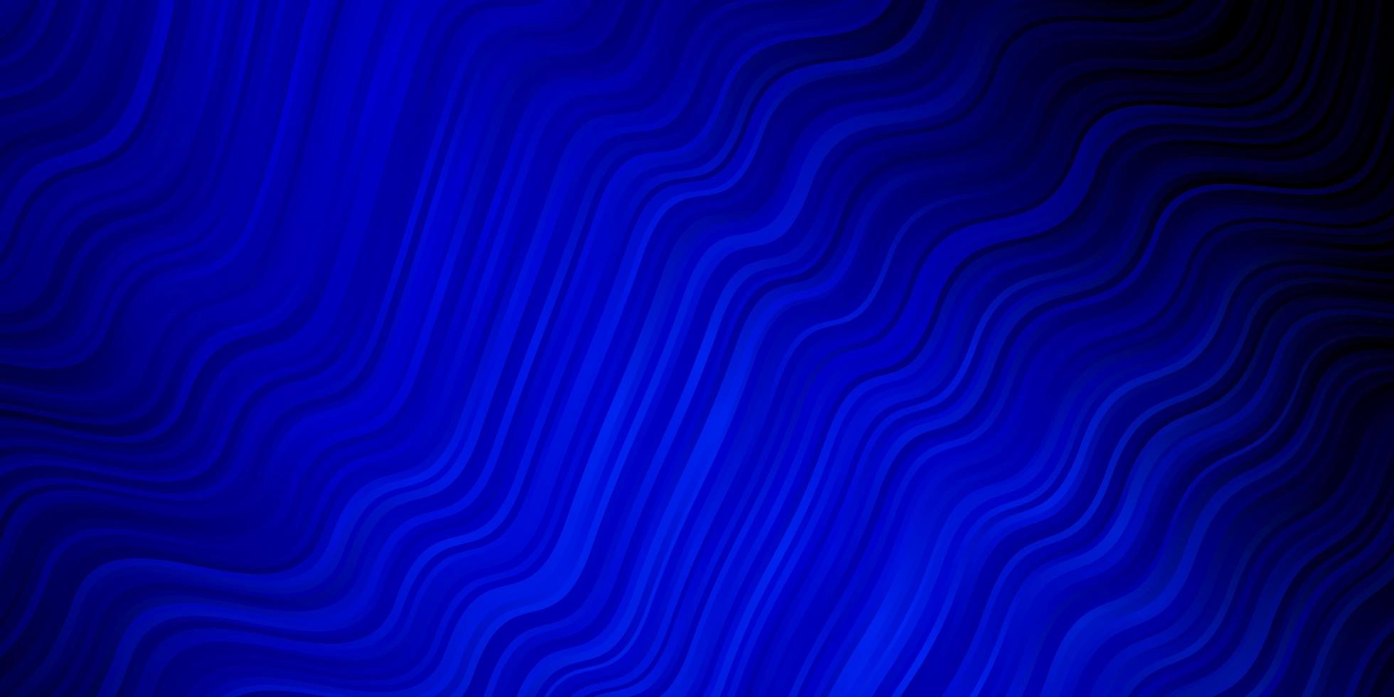 donkerblauw vectorpatroon met lijnen. vector