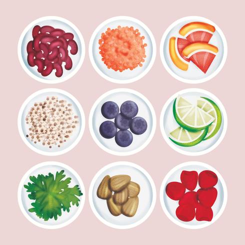 Superfood vectorillustratie vector