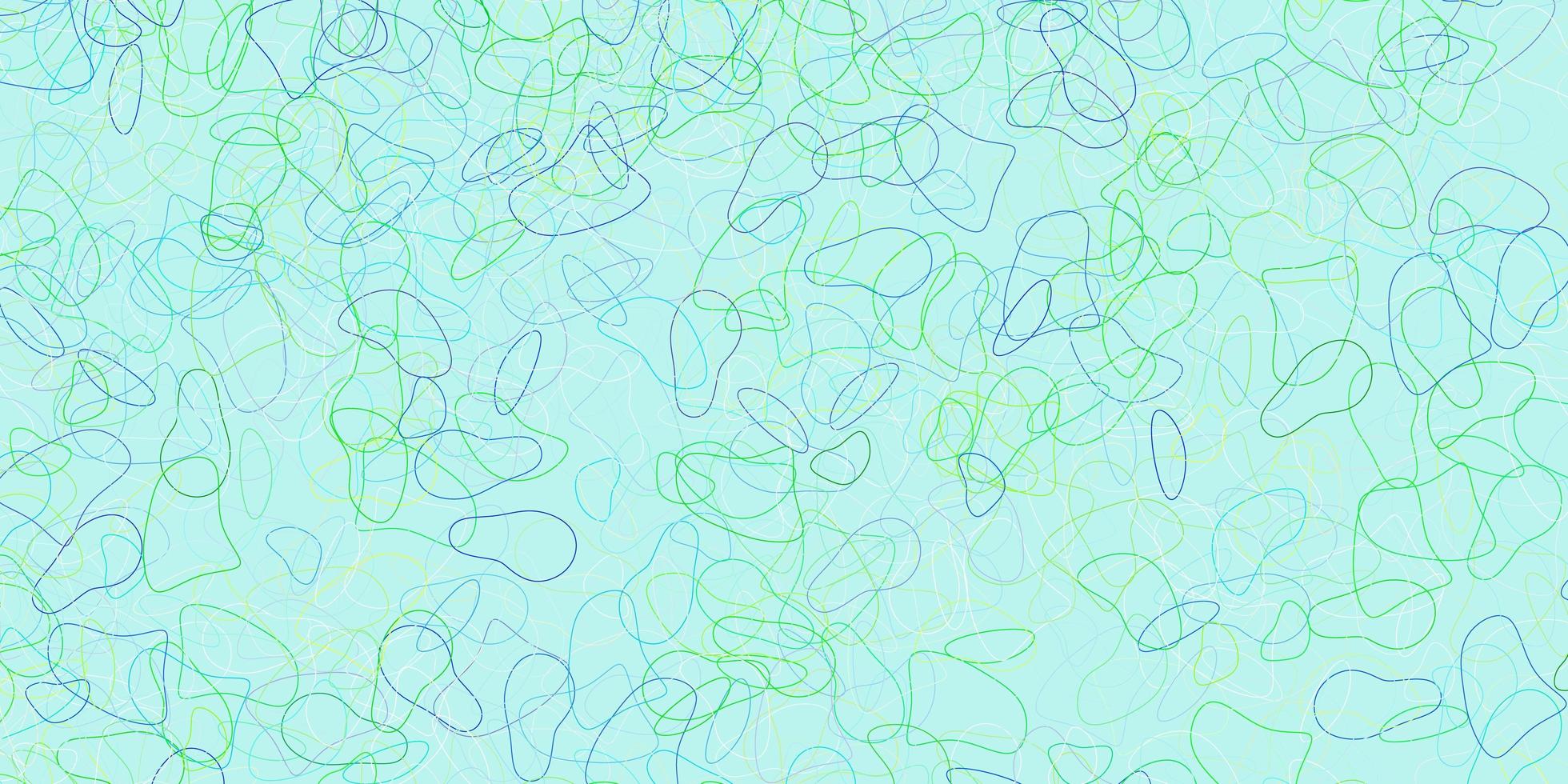 lichtblauw, groen vectorpatroon met abstracte vormen. vector