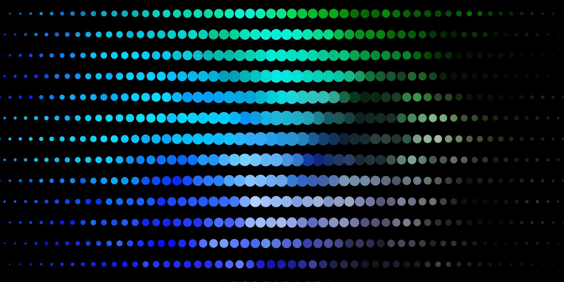 donkerblauwe, groene vectorlay-out met cirkelvormen. vector