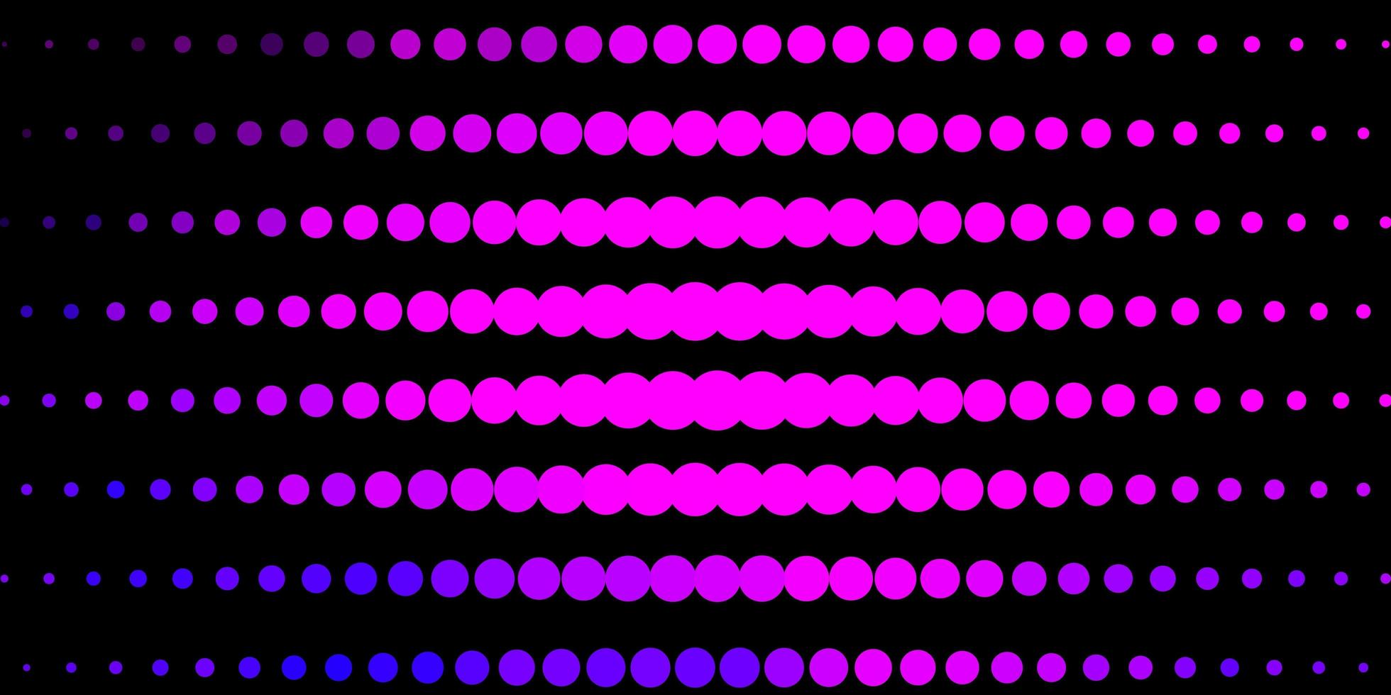 lichtroze, blauwe vectorlay-out met cirkels. vector