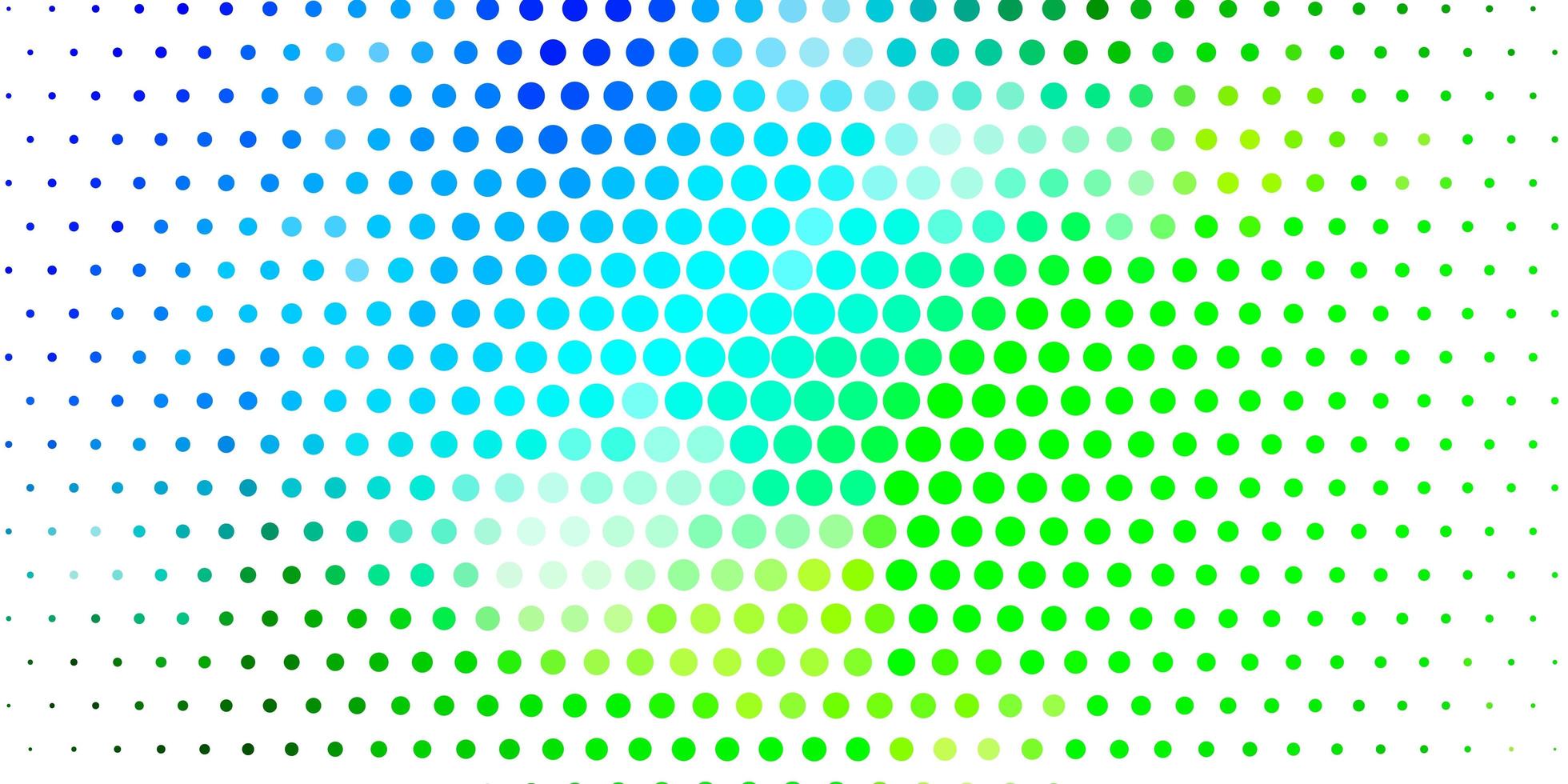 lichtblauwe, groene vectorlay-out met cirkelvormen. vector