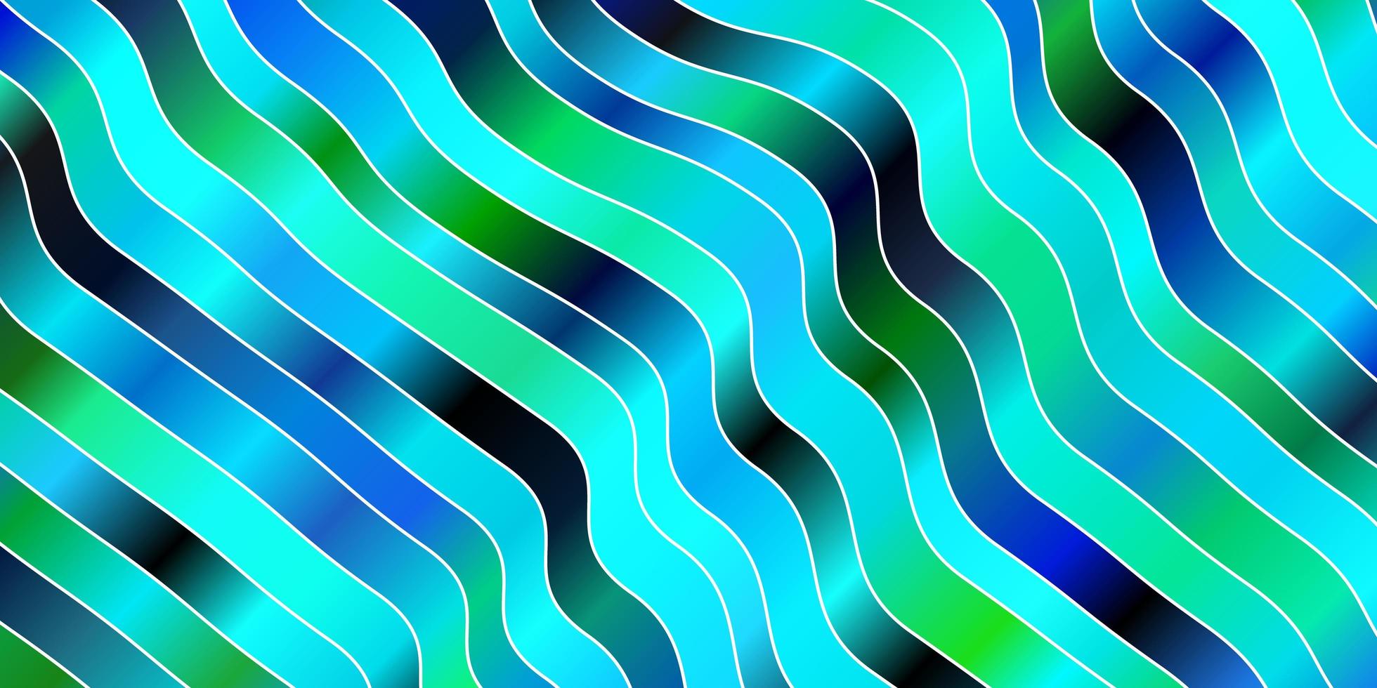 lichtblauwe, groene vectorlay-out met wrange lijnen. vector