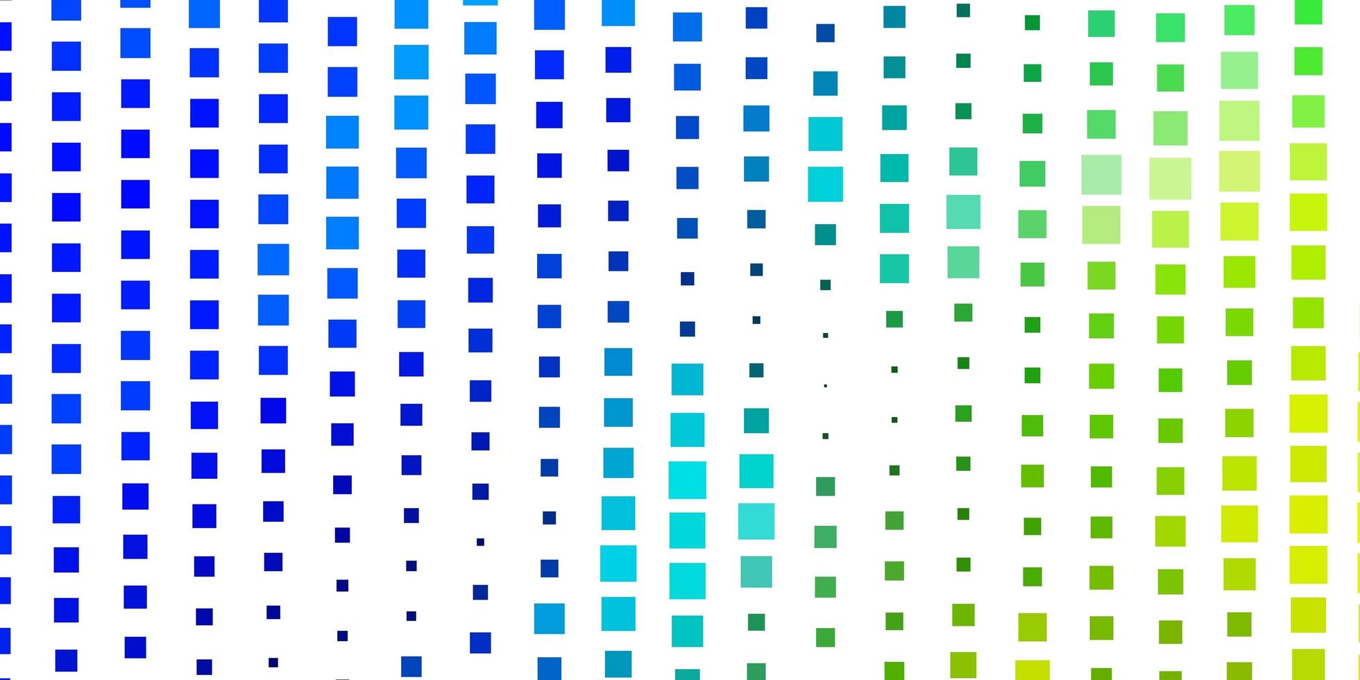 lichtblauwe, groene vectorachtergrond met rechthoeken. vector