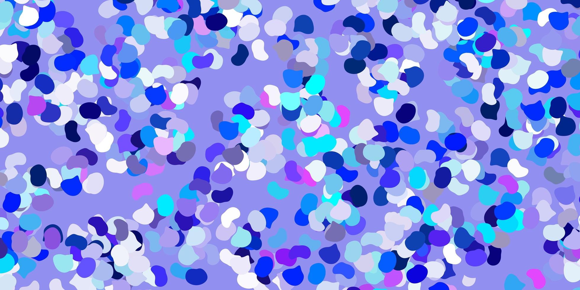 lichtroze, blauw vectormalplaatje met abstracte vormen. vector