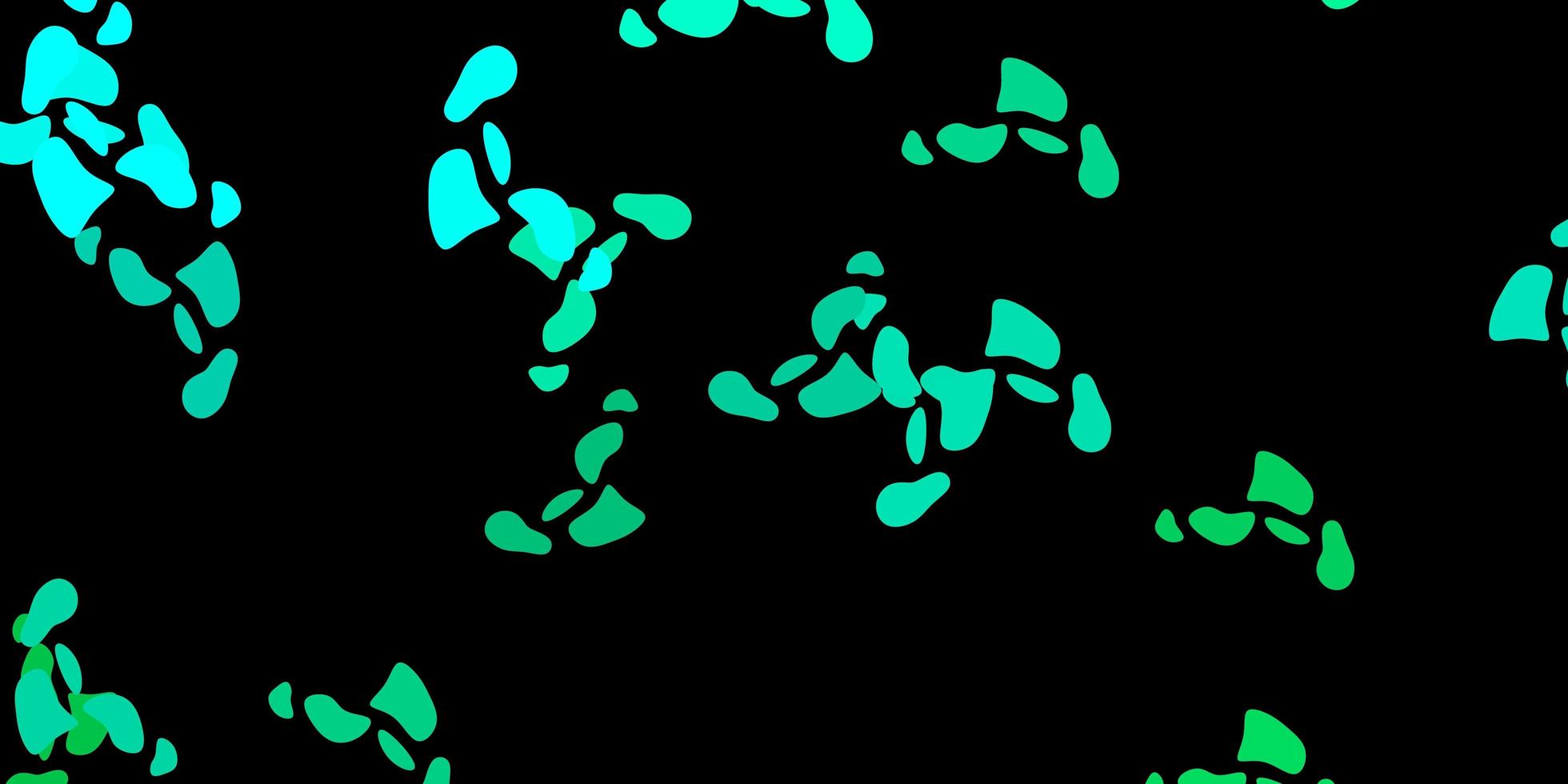 donkergroene vector achtergrond met chaotische vormen.