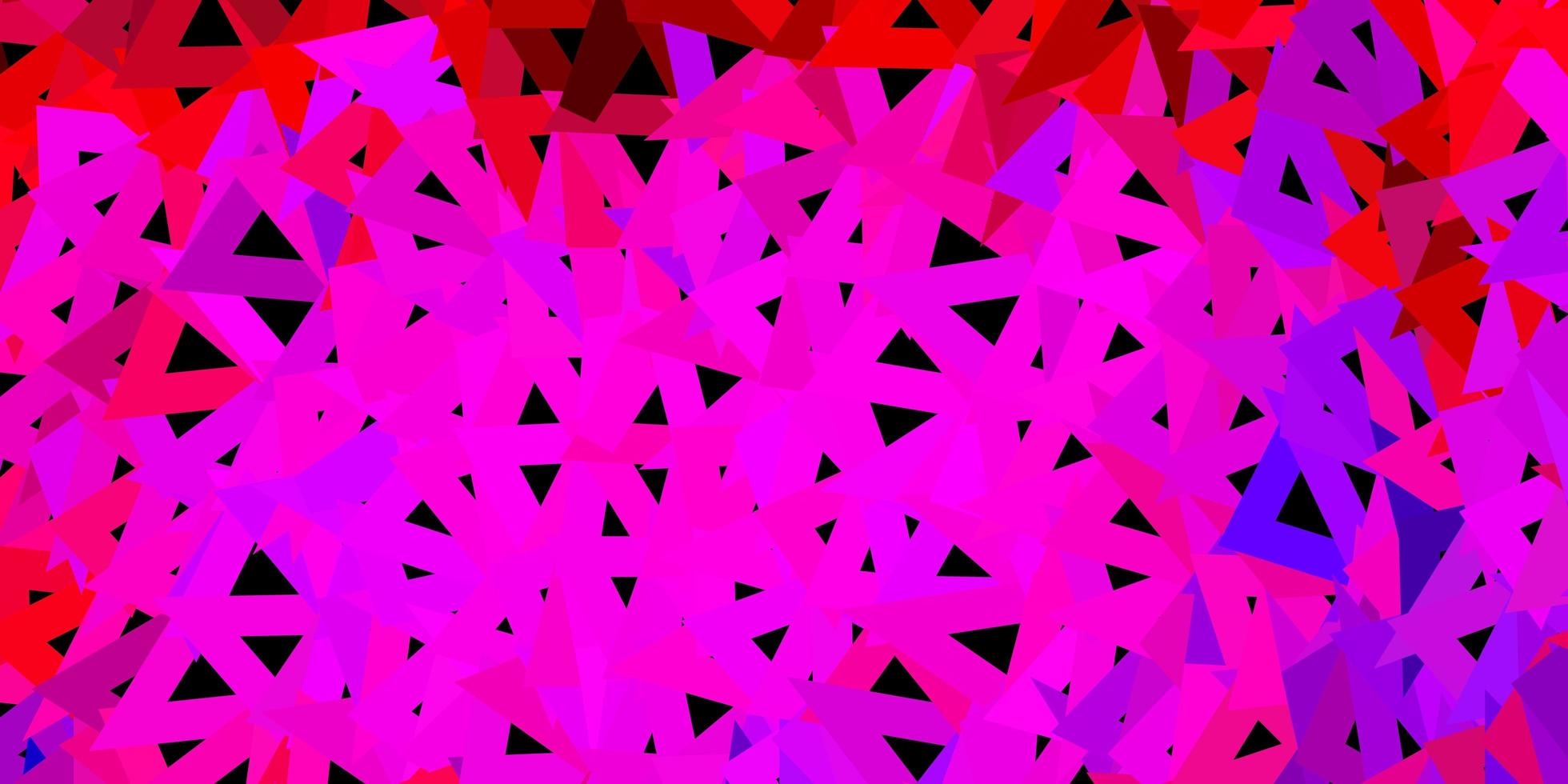 lichtroze, rood vector geometrisch veelhoekig behang.