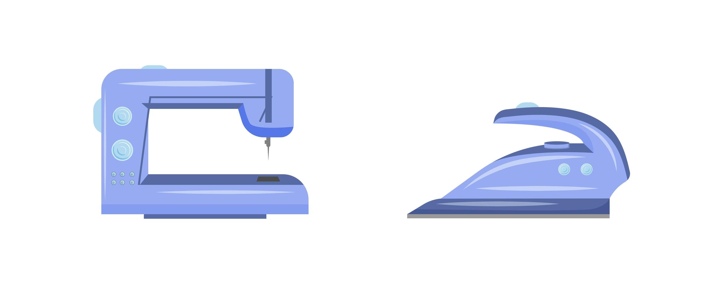 doeken ambachtelijke gereedschappen platte object set vector