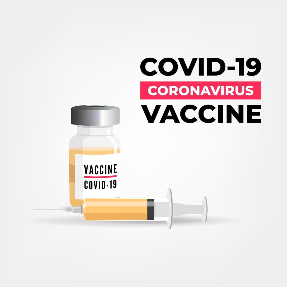 coronavirus vaccin concept vector