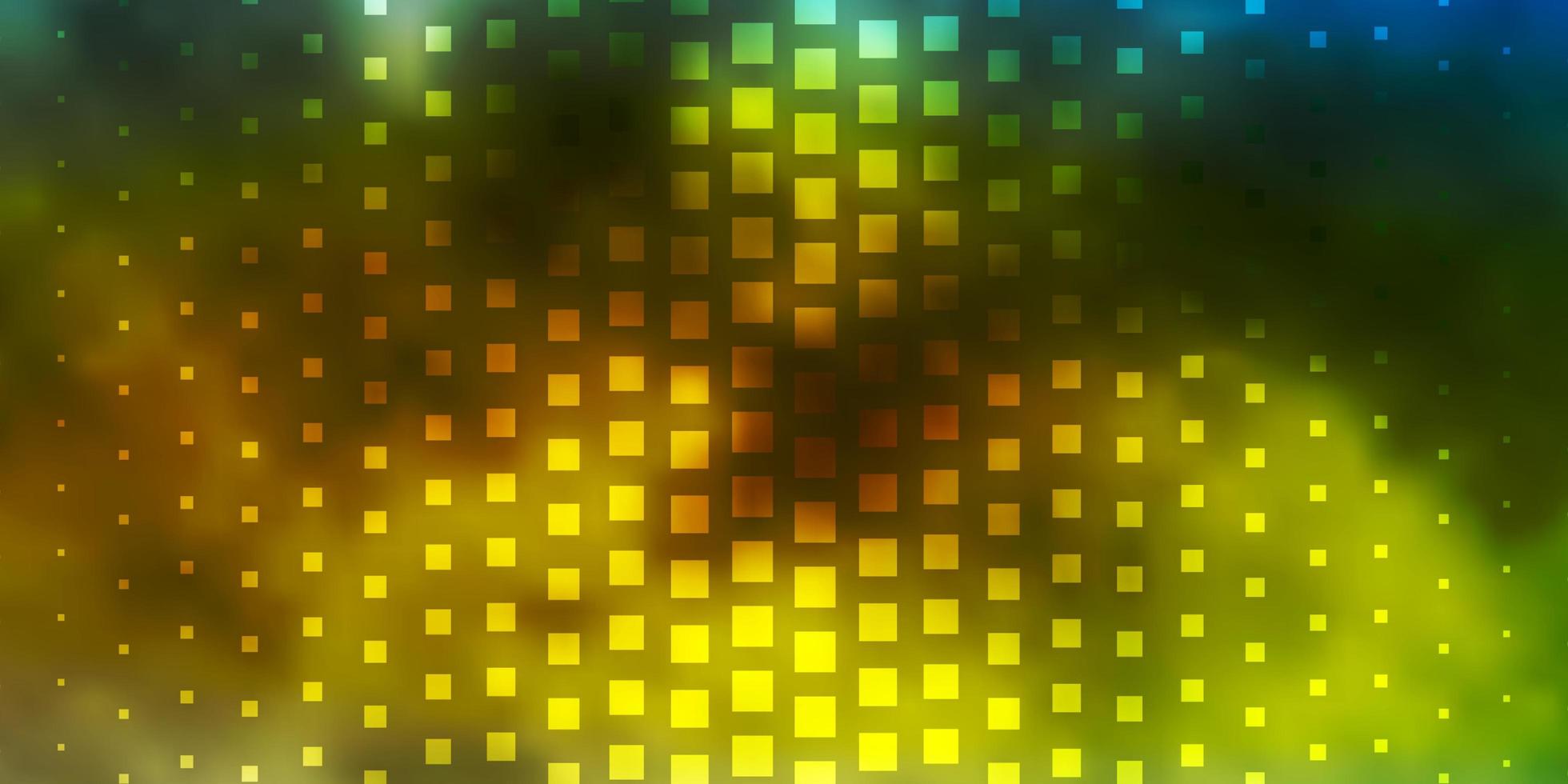 lichtblauw, geel vectorpatroon in vierkante stijl. vector
