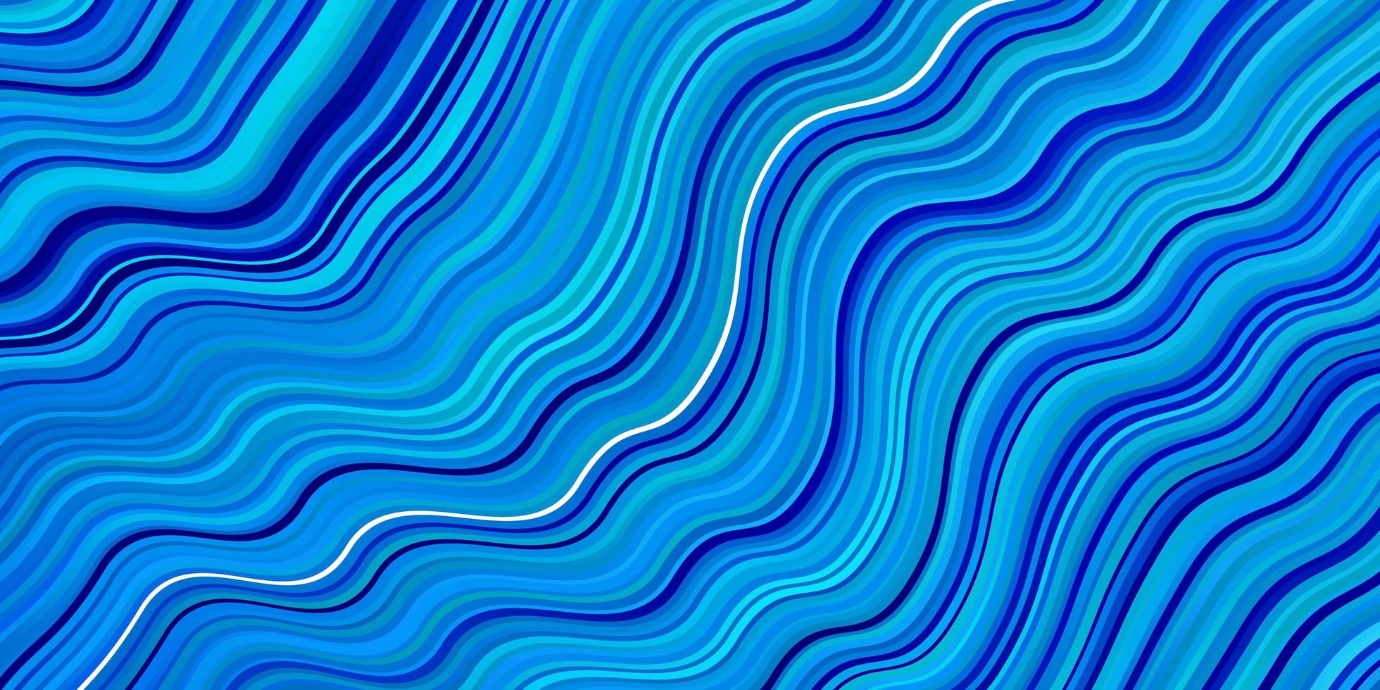 lichtblauwe vectorachtergrond met gebogen lijnen. vector