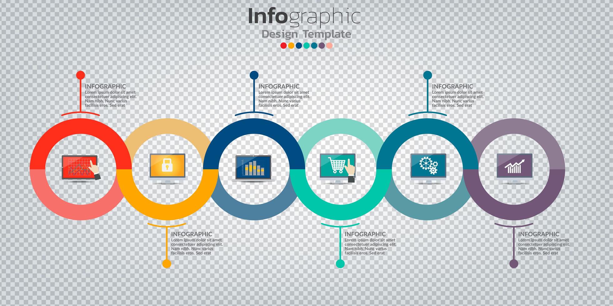 infographic in bedrijfsconcept met 8 opties, stappen of processen. vector