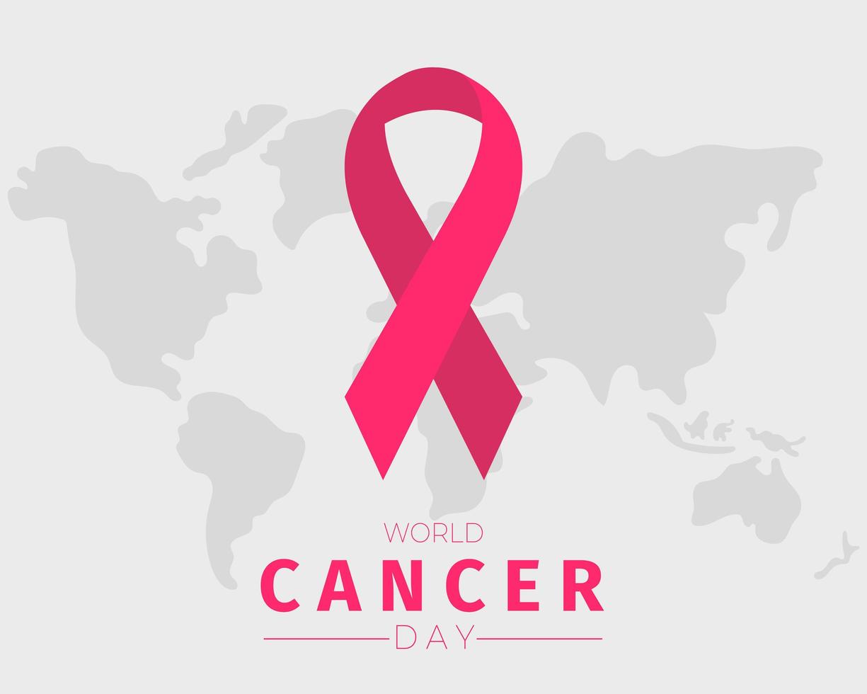 wereld kanker dag achtergrond vector