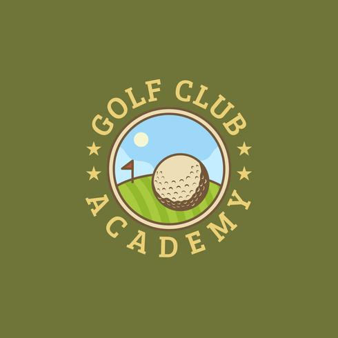 Vintage Golf-logo vector