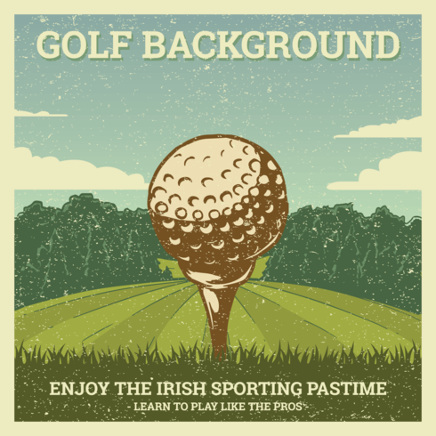 Vintage Golf Illustratie vector